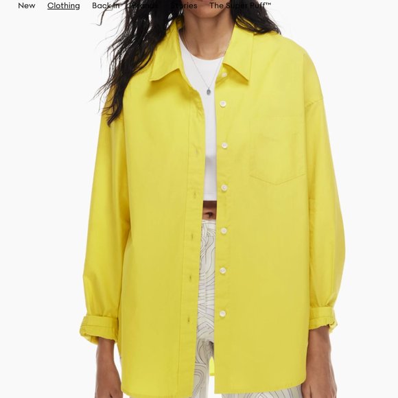 Aritzia Wilfred Free Relaxed Shirt, Size S, Lavandin - Picture 5 of 7